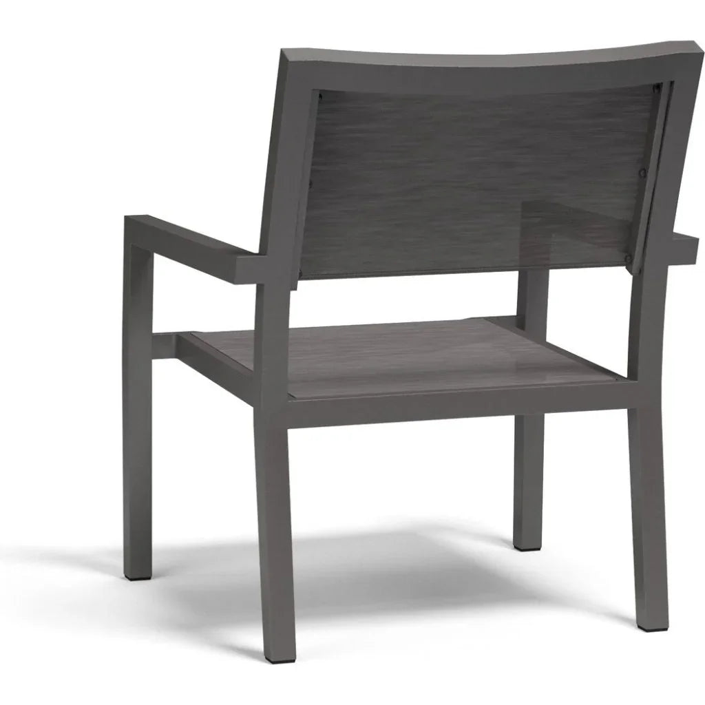 Vegas Stackable Sling Outdoor Club Chair-Outdoor Accent Chairs-Sunset West-LOOMLAN