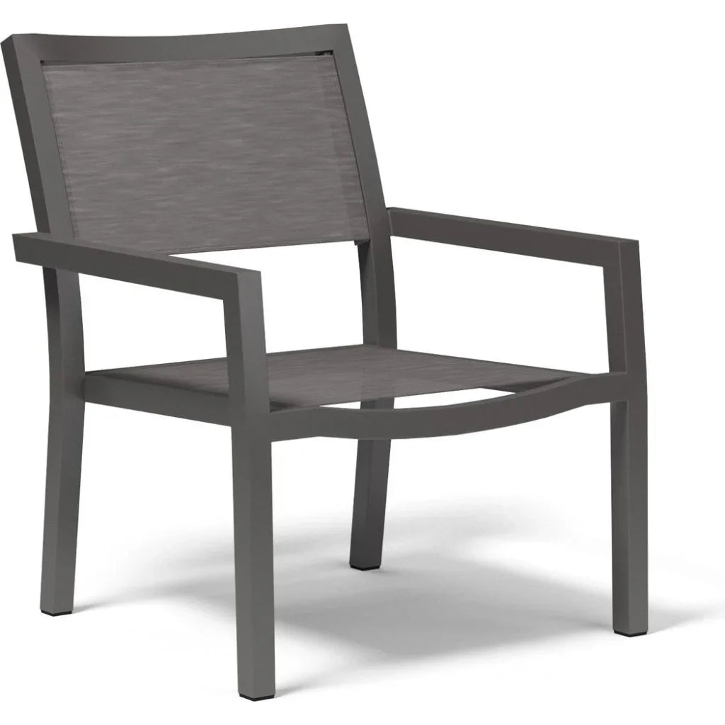 Vegas Stackable Sling Outdoor Club Chair-Outdoor Accent Chairs-Sunset West-LOOMLAN