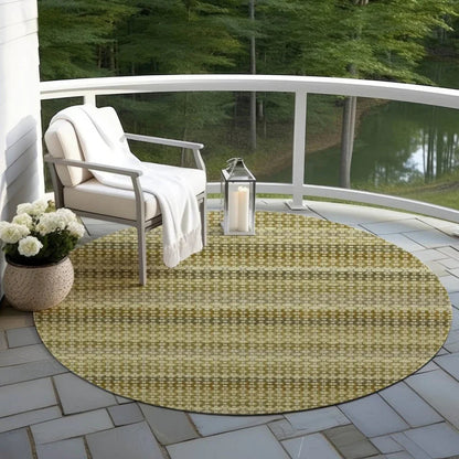 Vektura Green Washable Indoor - Outdoor Rug - LOOMLAN - LOOMLAN Rugs - Outdoor Rugs