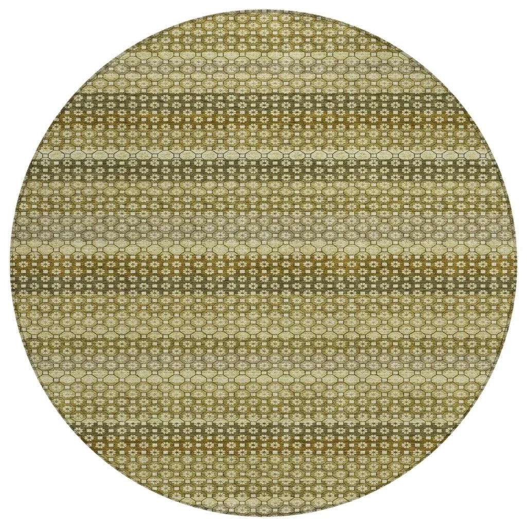 Vektura Green Washable Indoor - Outdoor Rug - LOOMLAN - LOOMLAN Rugs - Outdoor Rugs