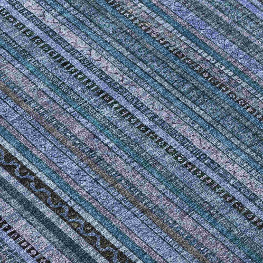 Velatrix Blue Washable Indoor - Outdoor Rug - LOOMLAN - LOOMLAN Rugs - Outdoor Rugs