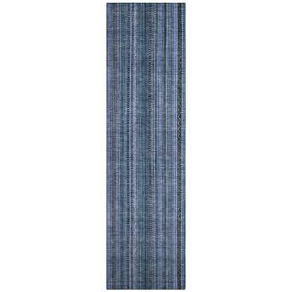 Velatrix Blue Washable Indoor - Outdoor Rug - LOOMLAN - LOOMLAN Rugs - Outdoor Rugs