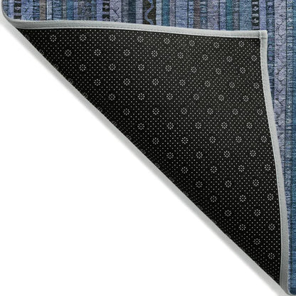 Velatrix Blue Washable Indoor - Outdoor Rug - LOOMLAN - LOOMLAN Rugs - Outdoor Rugs