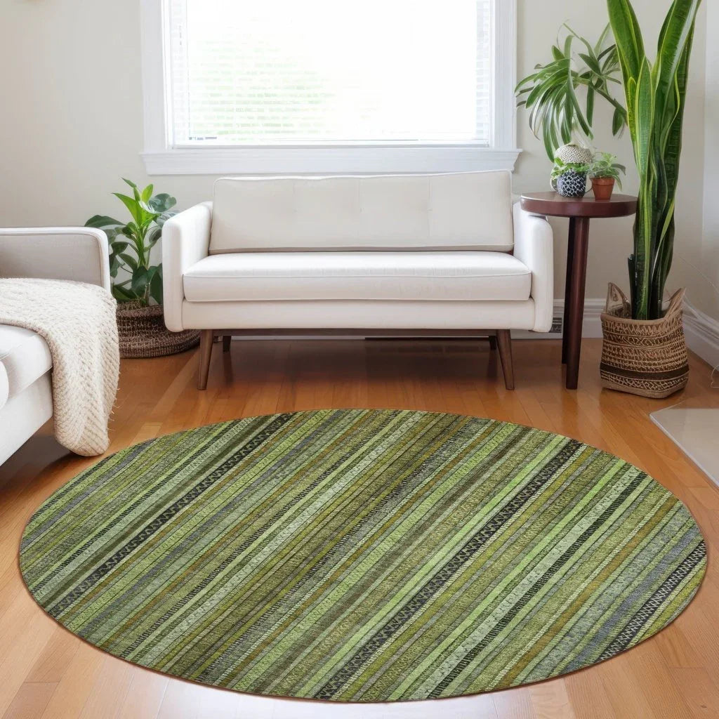 Velatrix Green Washable Indoor - Outdoor Rug - LOOMLAN - LOOMLAN Rugs - Outdoor Rugs