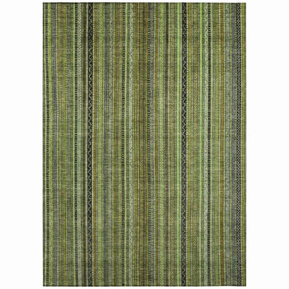 Velatrix Green Washable Indoor - Outdoor Rug - LOOMLAN - LOOMLAN Rugs - Outdoor Rugs