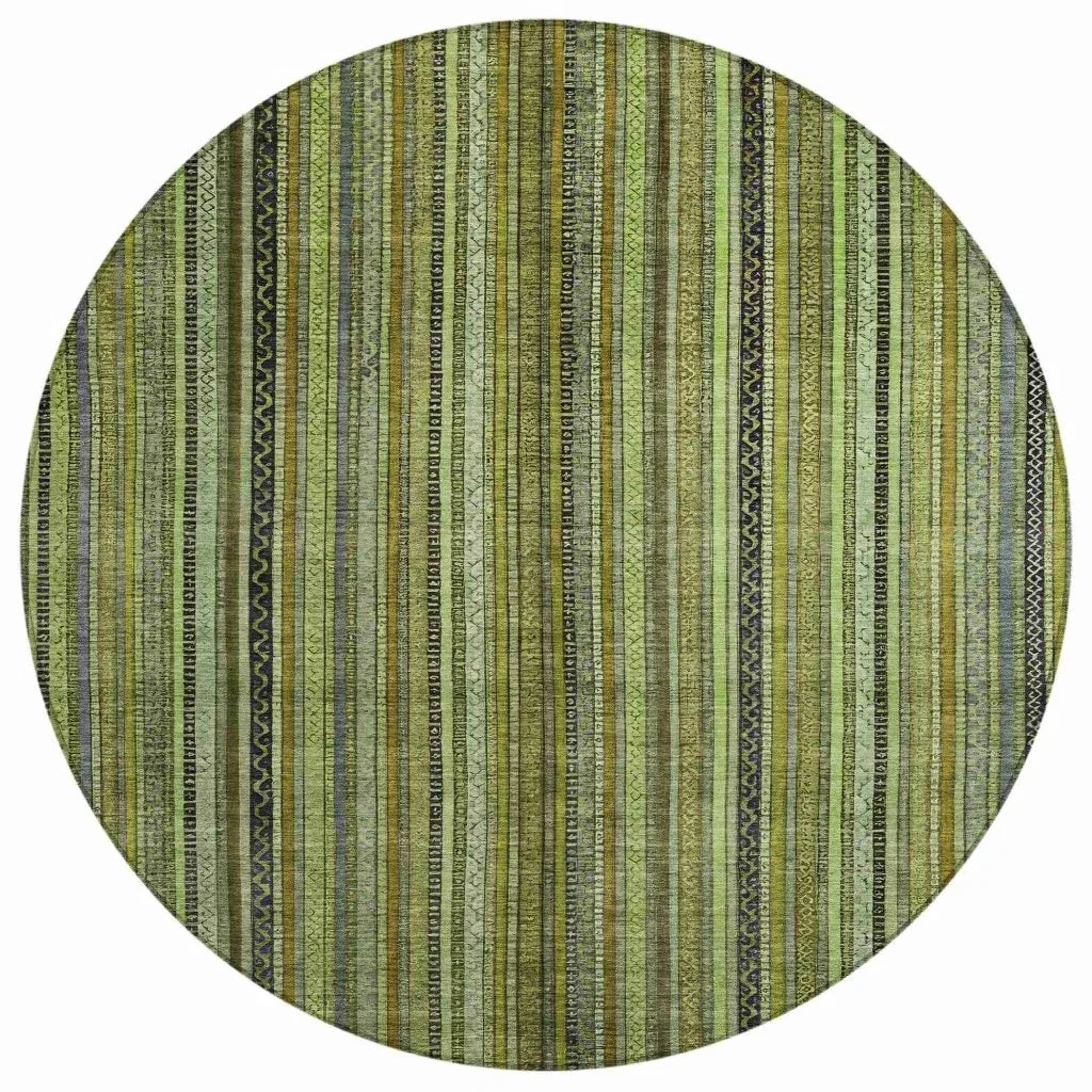 Velatrix Green Washable Indoor - Outdoor Rug - LOOMLAN - LOOMLAN Rugs - Outdoor Rugs