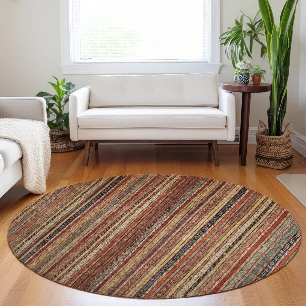 Velatrix Orange Washable Indoor - Outdoor Rug - LOOMLAN - LOOMLAN Rugs - Outdoor Rugs
