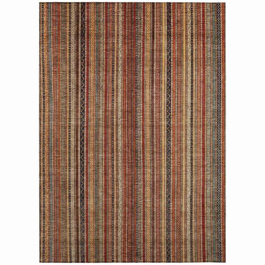 Velatrix Orange Washable Indoor - Outdoor Rug - LOOMLAN - LOOMLAN Rugs - Outdoor Rugs