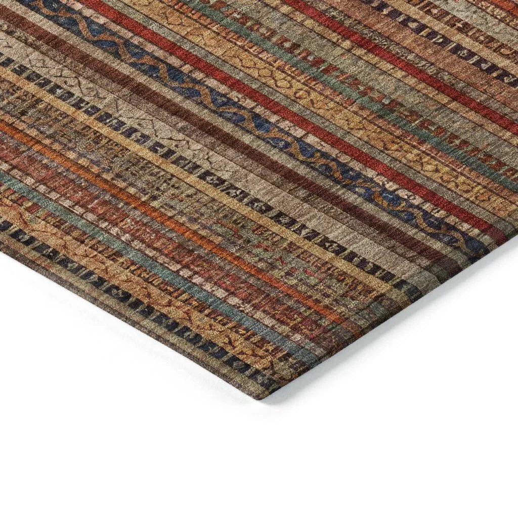 Velatrix Orange Washable Indoor - Outdoor Rug - LOOMLAN - LOOMLAN Rugs - Outdoor Rugs