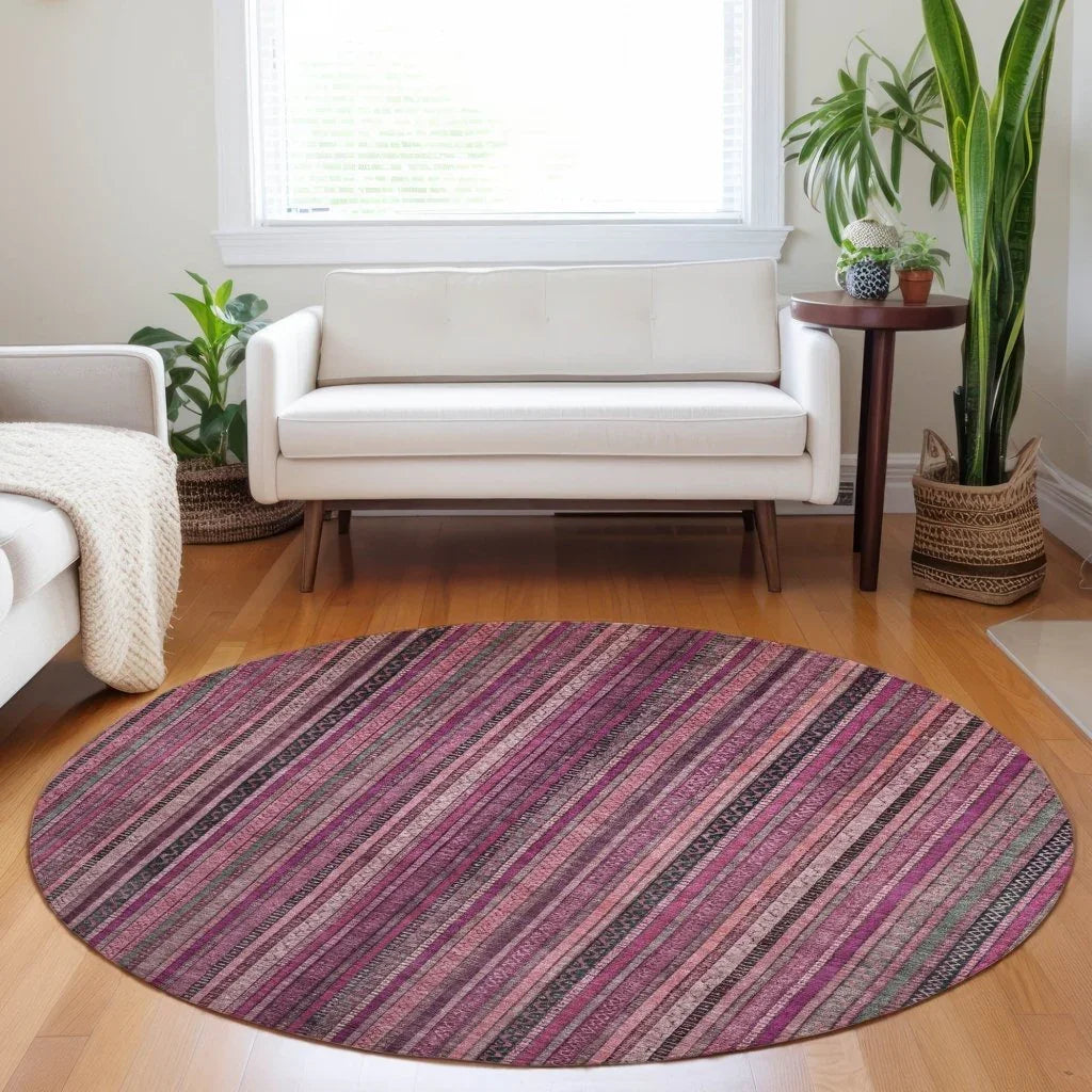 Velatrix Pink Washable Indoor - Outdoor Rug - LOOMLAN - LOOMLAN Rugs - Outdoor Rugs
