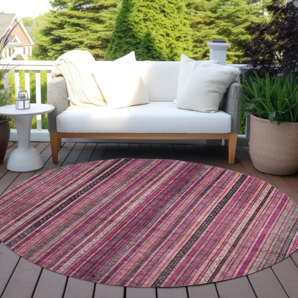 Velatrix Pink Washable Indoor - Outdoor Rug - LOOMLAN - LOOMLAN Rugs - Outdoor Rugs