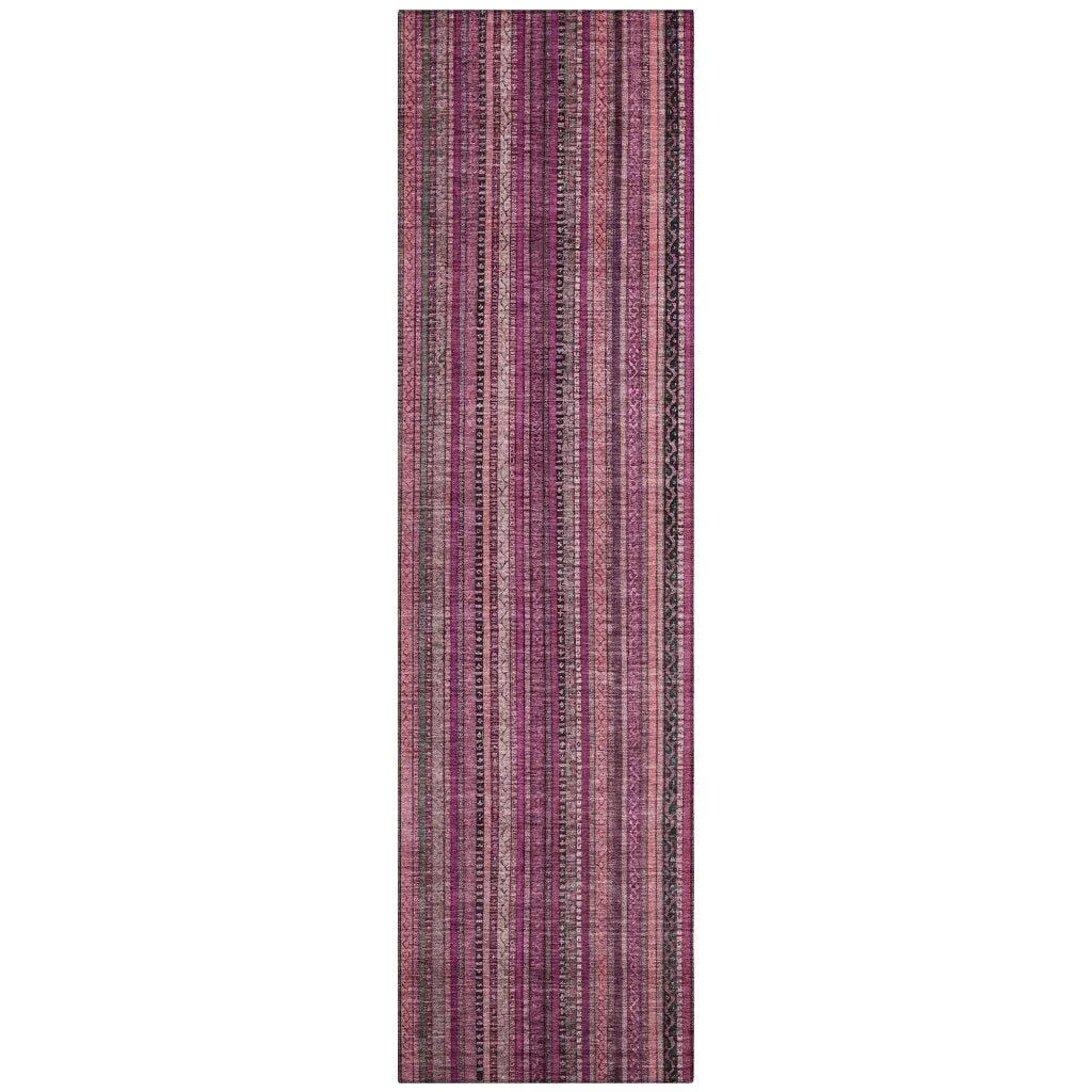 Velatrix Pink Washable Indoor - Outdoor Rug - LOOMLAN - LOOMLAN Rugs - Outdoor Rugs