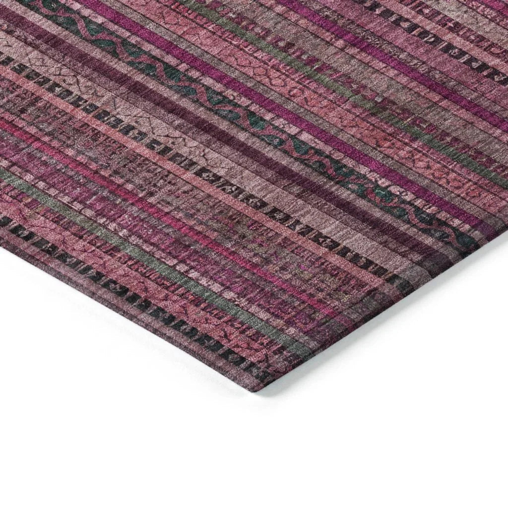 Velatrix Pink Washable Indoor - Outdoor Rug - LOOMLAN - LOOMLAN Rugs - Outdoor Rugs