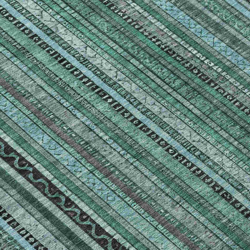 Velatrix Teal Washable Indoor - Outdoor Rug - LOOMLAN - LOOMLAN Rugs - Outdoor Rugs
