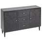 3 Drawer and 2 Door Wood Black Sideboard - LOOMLAN - LOOMLAN - Sideboards