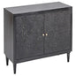 Narissa 2 Door Wood Black Cabinet - LOOMLAN - LOOMLAN - Accent Cabinets