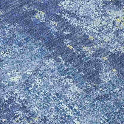 Veldan Blue Washable Indoor - Outdoor Rug - LOOMLAN - LOOMLAN Rugs - Outdoor Rugs