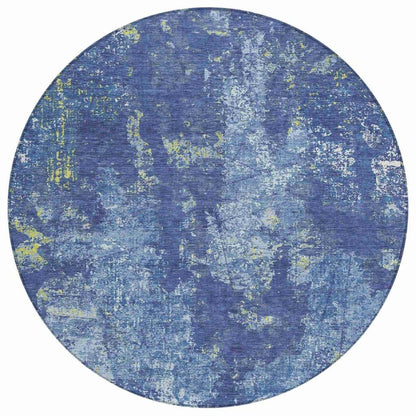 Veldan Blue Washable Indoor - Outdoor Rug - LOOMLAN - LOOMLAN Rugs - Outdoor Rugs