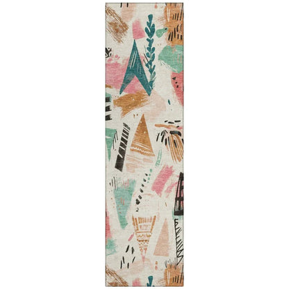 Veldorah Ivory Washable Indoor - Outdoor Rug - LOOMLAN - LOOMLAN Rugs - Outdoor Rugs