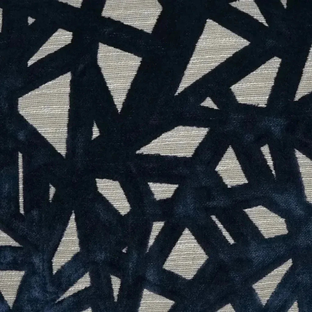 Veleri Indigo Abstract Navy Large Throw Pillow Insert - LOOMLAN - D.V. Kap - Throw Pillows