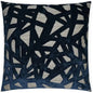 Veleri Indigo Abstract Navy Large Throw Pillow Insert - LOOMLAN - D.V. Kap - Throw Pillows