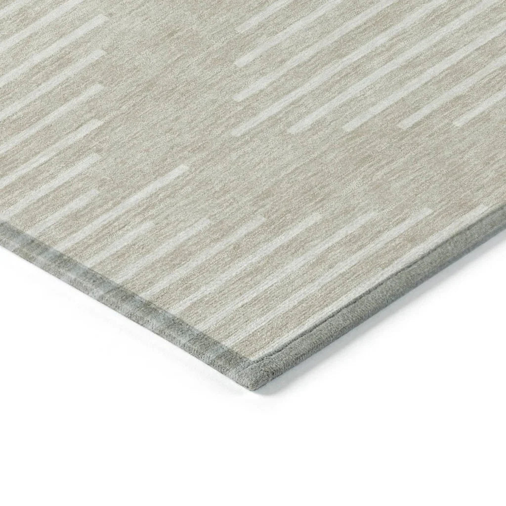 Velina Beige Washable Indoor-Outdoor Rug-Outdoor Rugs-LOOMLAN Rugs-LOOMLAN