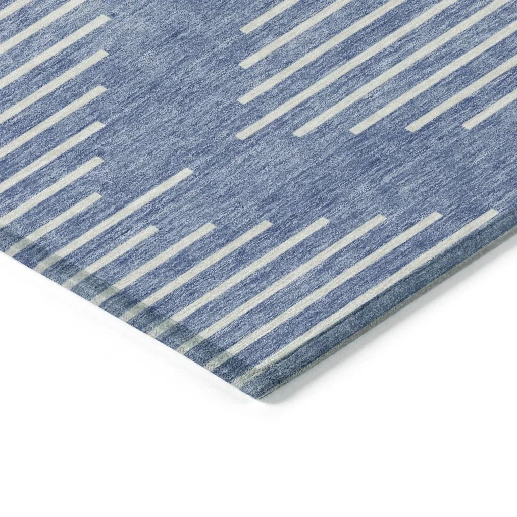 Velina Denim Washable Indoor-Outdoor Rug-Outdoor Rugs-LOOMLAN Rugs-LOOMLAN