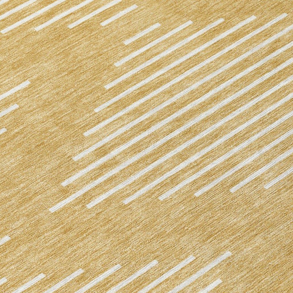 Velina Gold Washable Indoor-Outdoor Rug-Outdoor Rugs-LOOMLAN Rugs-LOOMLAN