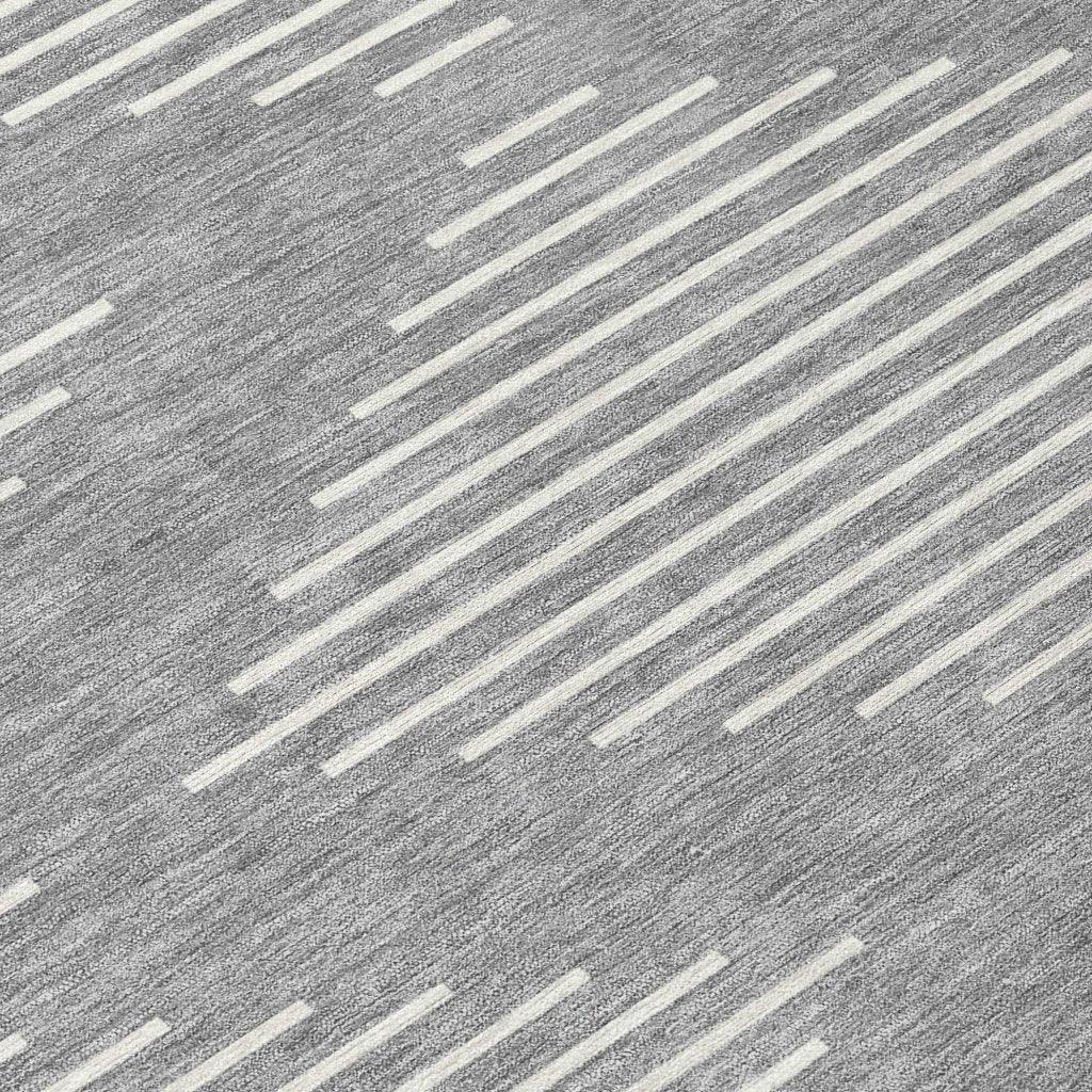 Velina Gray Washable Indoor-Outdoor Rug-Outdoor Rugs-LOOMLAN Rugs-LOOMLAN