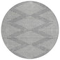 Velina Gray Washable Indoor-Outdoor Rug-Outdoor Rugs-LOOMLAN Rugs-8' x 8'-LOOMLAN