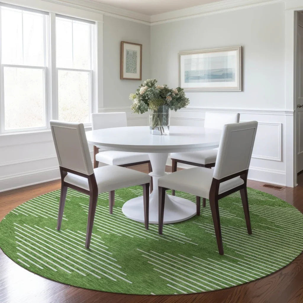 Velina Green Washable Indoor-Outdoor Rug-Outdoor Rugs-LOOMLAN Rugs-LOOMLAN