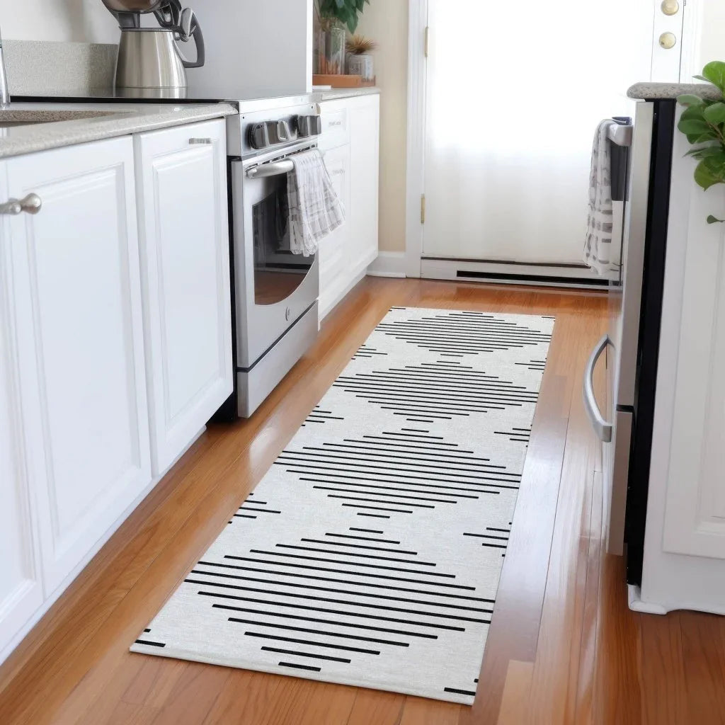 Velina Ivory Washable Indoor-Outdoor Rug-Outdoor Rugs-LOOMLAN Rugs-LOOMLAN