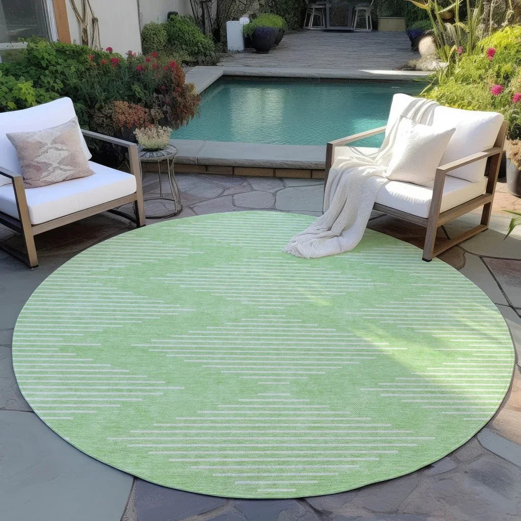 Velina Mint Washable Indoor-Outdoor Rug-Outdoor Rugs-LOOMLAN Rugs-LOOMLAN