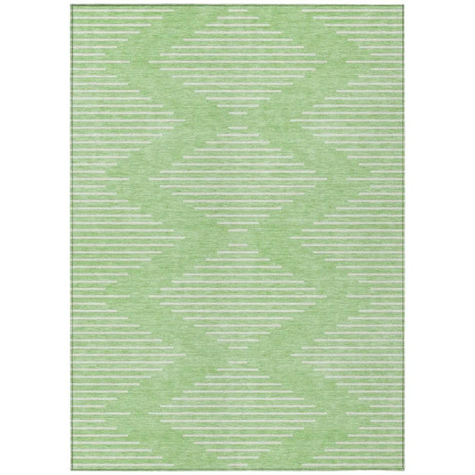 Velina Mint Washable Indoor-Outdoor Rug-Outdoor Rugs-LOOMLAN Rugs-2'6" x 3'10"-LOOMLAN