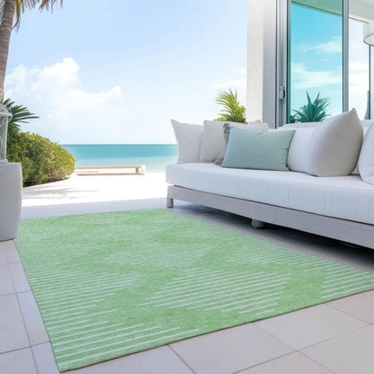 Velina Mint Washable Indoor-Outdoor Rug-Outdoor Rugs-LOOMLAN Rugs-LOOMLAN