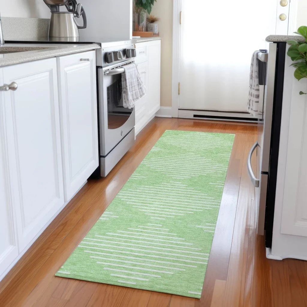 Velina Mint Washable Indoor-Outdoor Rug-Outdoor Rugs-LOOMLAN Rugs-LOOMLAN