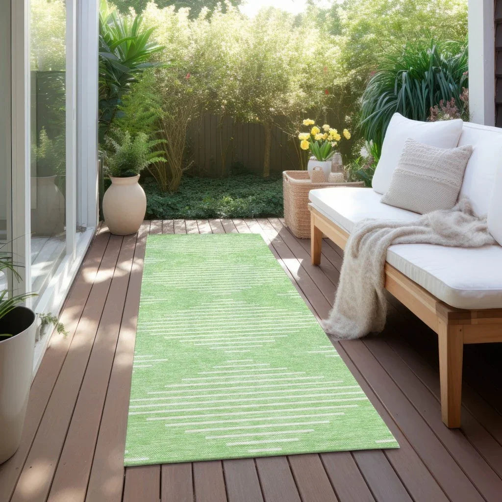 Velina Mint Washable Indoor-Outdoor Rug-Outdoor Rugs-LOOMLAN Rugs-LOOMLAN