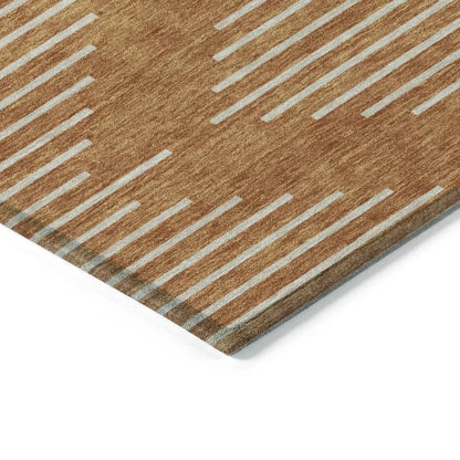 Velina Orange Washable Indoor-Outdoor Rug-Outdoor Rugs-LOOMLAN Rugs-LOOMLAN
