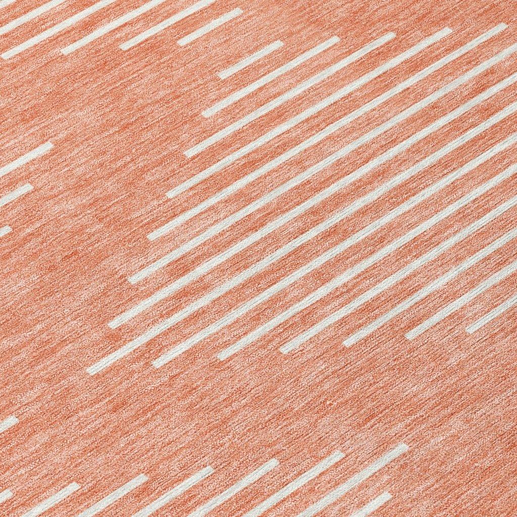 Velina Salmon Washable Indoor-Outdoor Rug-Outdoor Rugs-LOOMLAN Rugs-LOOMLAN