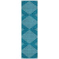 Velina Teal Washable Indoor-Outdoor Rug-Outdoor Rugs-LOOMLAN Rugs-2'3" x 7'6"-LOOMLAN