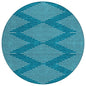 Velina Teal Washable Indoor-Outdoor Rug-Outdoor Rugs-LOOMLAN Rugs-8' x 8'-LOOMLAN