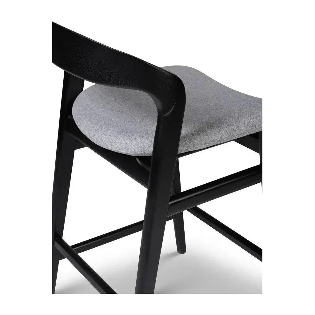 Velma Boucle Wooden Counter Stool - LOOMLAN - Urbia - Counter Stools