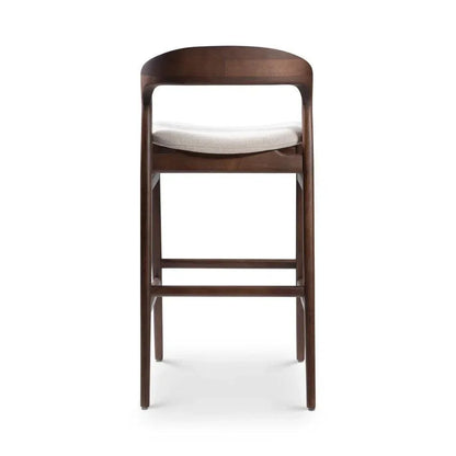 Velma Boucle Wooden Counter Stool - LOOMLAN - Urbia - Counter Stools