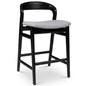Velma Boucle Wooden Counter Stool - LOOMLAN - Urbia - Counter Stools