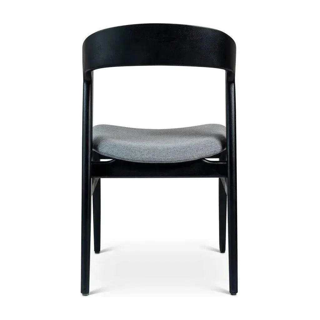 Velma Boucle Wooden Armless Side Chair - LOOMLAN - Urbia - Dining Chairs