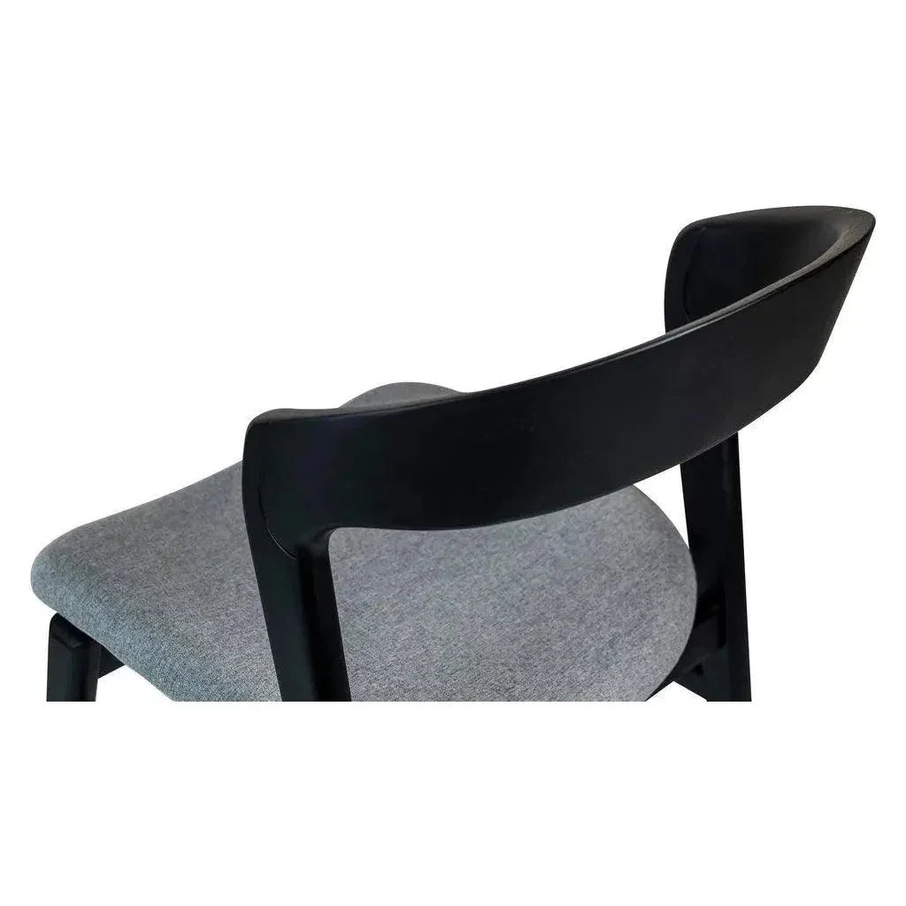 Velma Boucle Wooden Armless Side Chair - LOOMLAN - Urbia - Dining Chairs