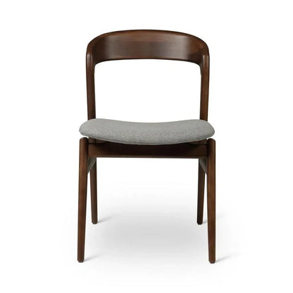Velma Boucle Wooden Armless Side Chair - LOOMLAN - Urbia - Dining Chairs
