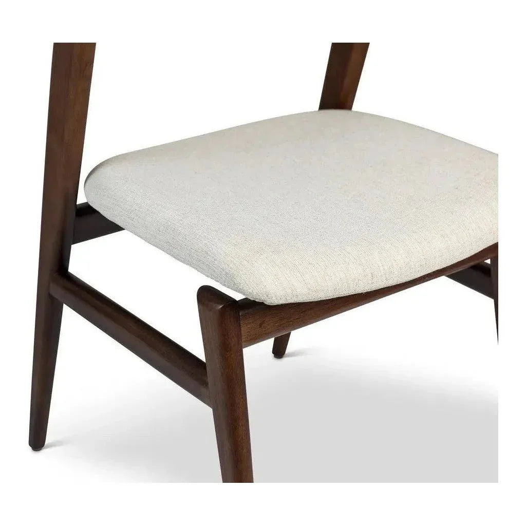Velma Boucle Wooden Armless Side Chair - LOOMLAN - Urbia - Dining Chairs