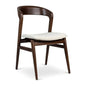 Velma Boucle Wooden Armless Side Chair - LOOMLAN - Urbia - Dining Chairs