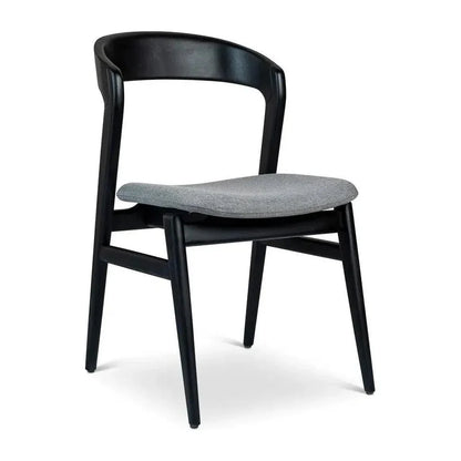 Velma Boucle Wooden Armless Side Chair - LOOMLAN - Urbia - Dining Chairs